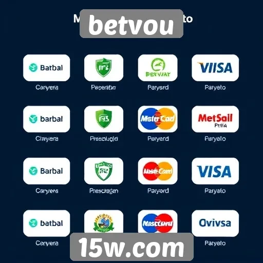 Métodos de pagamento disponíveis na betvou